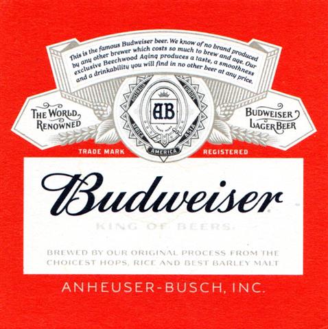 saint louis mo-usa anheuser bud quad 9a (200-u anheuser busch inc-schwarzrot)